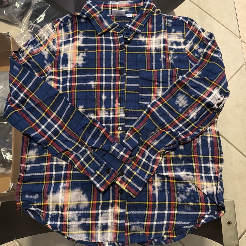 Disney Extra Small Plaid Long Sleeve Collared Winnie The Pooh